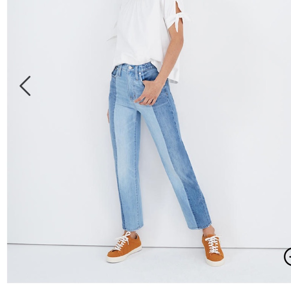 Madewell Classic Straight Colorblock Sz 30 Jean